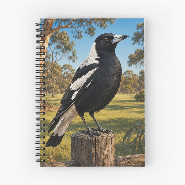 Item preview, Australian Magpie Sentinel designed and sold by Pixel Junkies Studio.