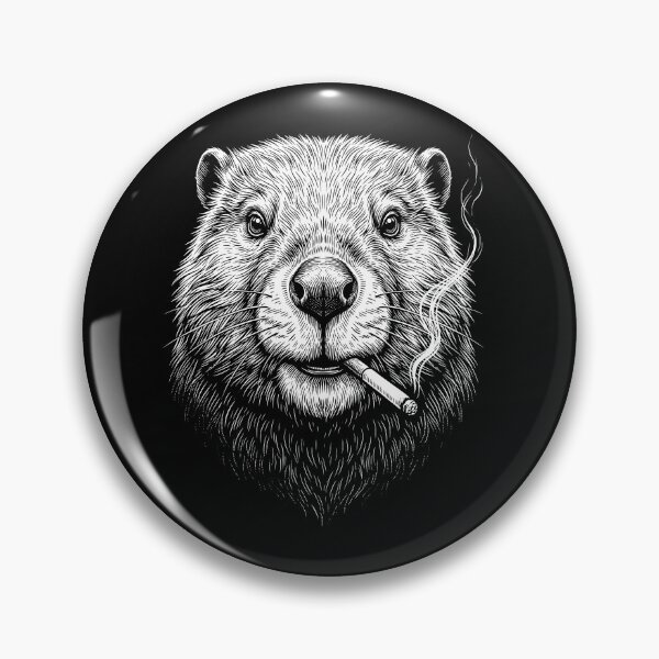 Item preview, Funny Beaver Smoking Meme Animal Lover designed and sold by DoodleTortle.