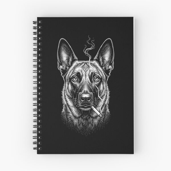 Item preview, Funny Belgian Malinois Smoking Meme Dog Owner designed and sold by DoodleTortle.