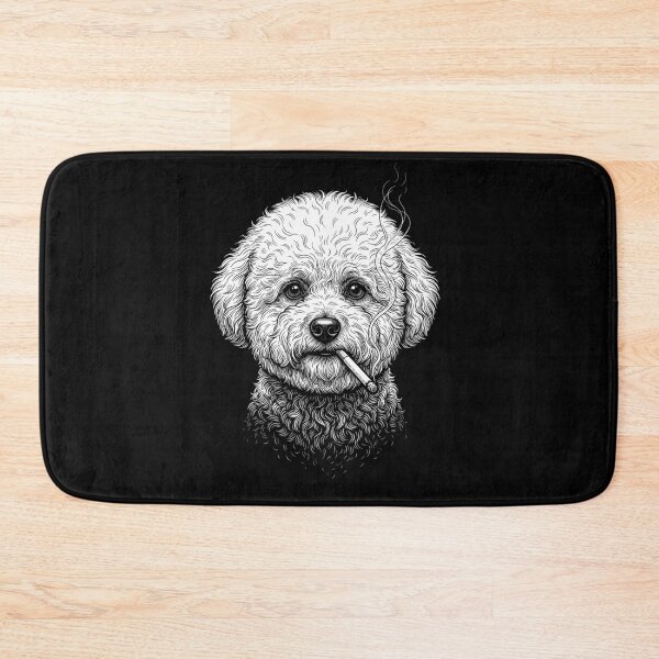 Item preview, Funny Bichon Frise Smoking Meme Dog Owner designed and sold by DoodleTortle.