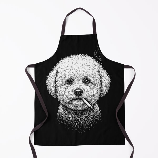 Item preview, Funny Bichon Frise Smoking Meme Dog Owner designed and sold by DoodleTortle.