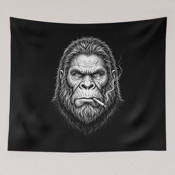 Item preview, Funny Bigfoot Smoking Meme Animal Lover designed and sold by DoodleTortle.