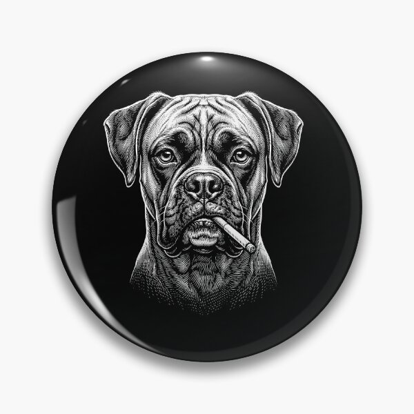 Item preview, Funny Boxer Dog Smoking Meme Dog Owner designed and sold by DoodleTortle.