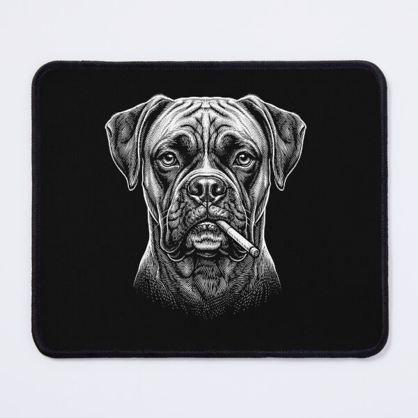 Item preview, Funny Boxer Dog Smoking Meme Dog Owner designed and sold by DoodleTortle.