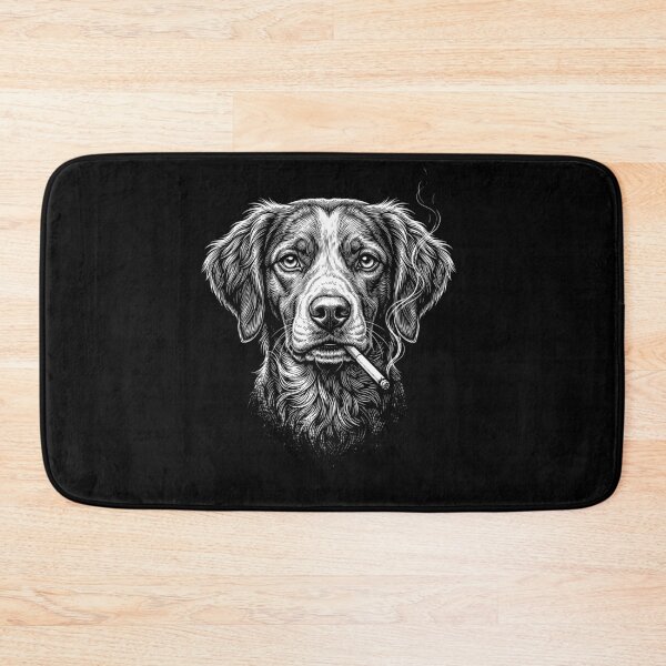 Item preview, Funny Brittany Smoking Meme Dog Owner designed and sold by DoodleTortle.
