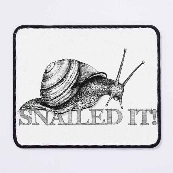 Item preview, Snailed It! Hand-drawn snail illustration by Nadya Neklioudova designed and sold by Nadya Neklioudova.