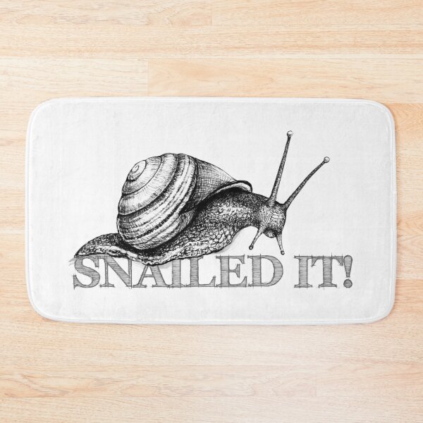 Item preview, Snailed It! Hand-drawn snail illustration by Nadya Neklioudova designed and sold by Nadya Neklioudova.