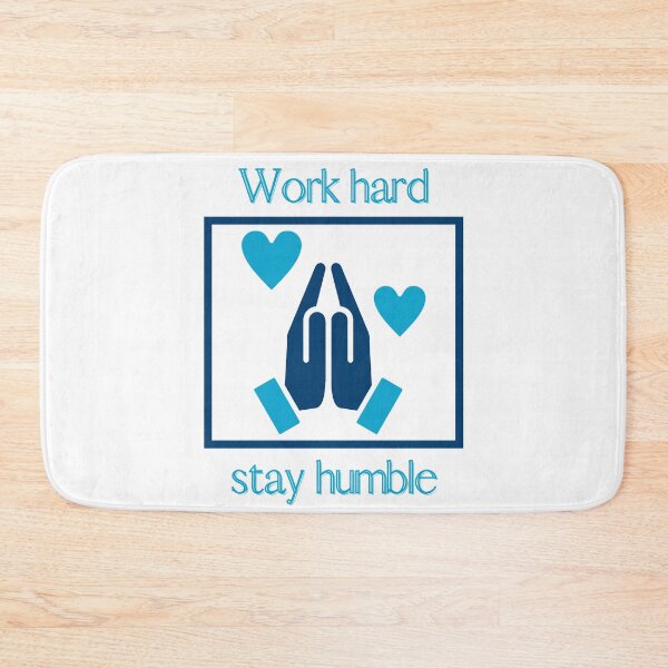 Item preview, Work Hard Stay Humble Christian Prayer Motivational Art designed and sold by byLizedesigns.