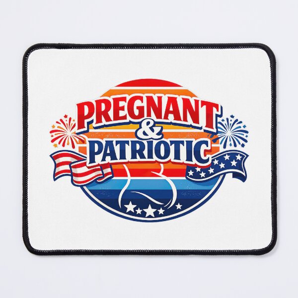 Item preview, Pregnancy 4th of July, Retro Vintage Style designed and sold by graphic-genie.