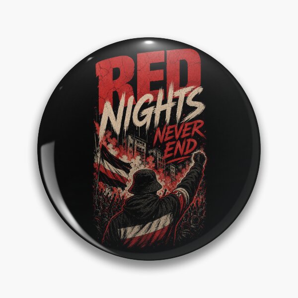 Item preview, Red Nights Never End Ultra Football Supporter designed and sold by artditisme.