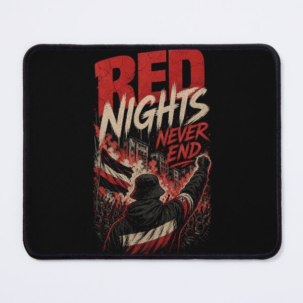 Item preview, Red Nights Never End Ultra Football Supporter designed and sold by artditisme.