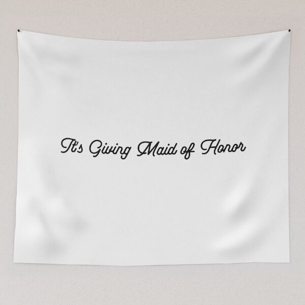 Item preview, It's Giving Maid of Honor - in Black Script Font for MOH Proposal, Bachelorette Party designed and sold by My Sweet Engagement.