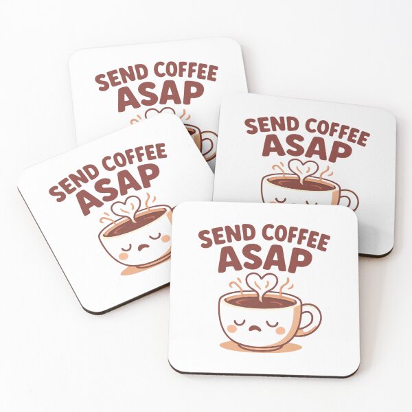 Item preview, Send Coffee ASAP | Chibi Coffee Mug – Funny Coffee Meme designed and sold by Noxivora.