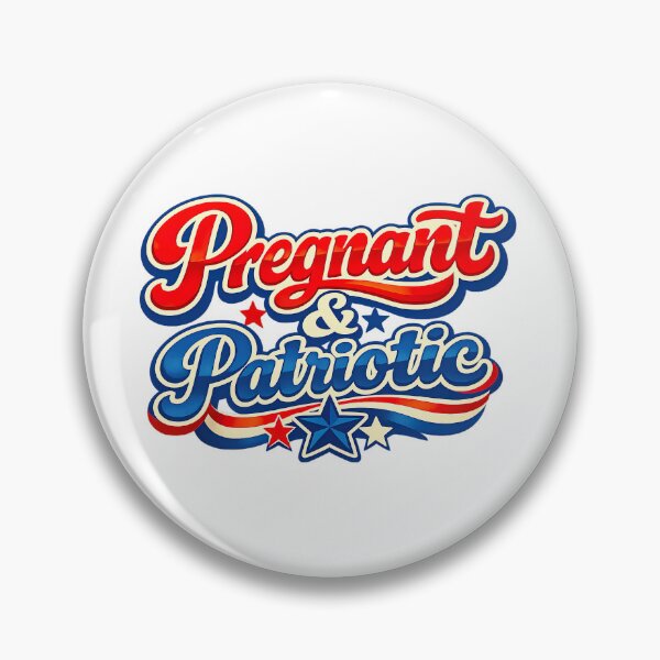 Item preview, Pregnancy 4th of July, Retro Vintage Style designed and sold by graphic-genie.