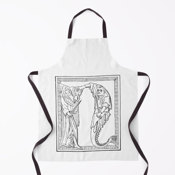Item preview, Letter N with merman and demon designed and sold by Hedrin.