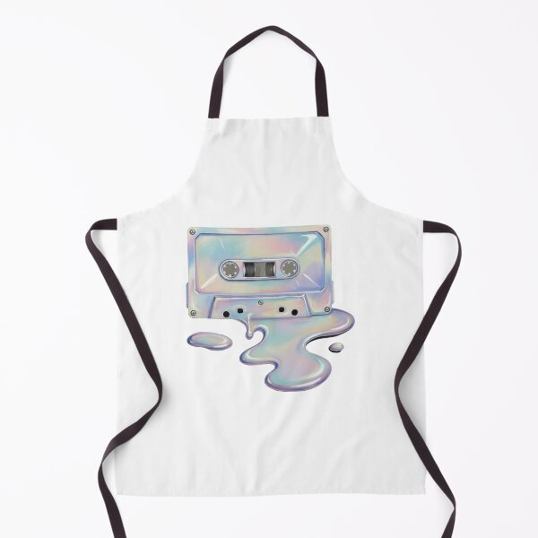 Item preview, Cassette Tape Holographic Iridescent Retro Music Art designed and sold by GymTanLaundry.