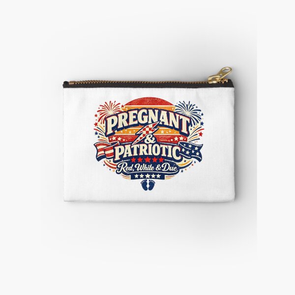 Item preview, Pregnancy 4th of July, Red White and Due, Retro Vintage Style designed and sold by graphic-genie.