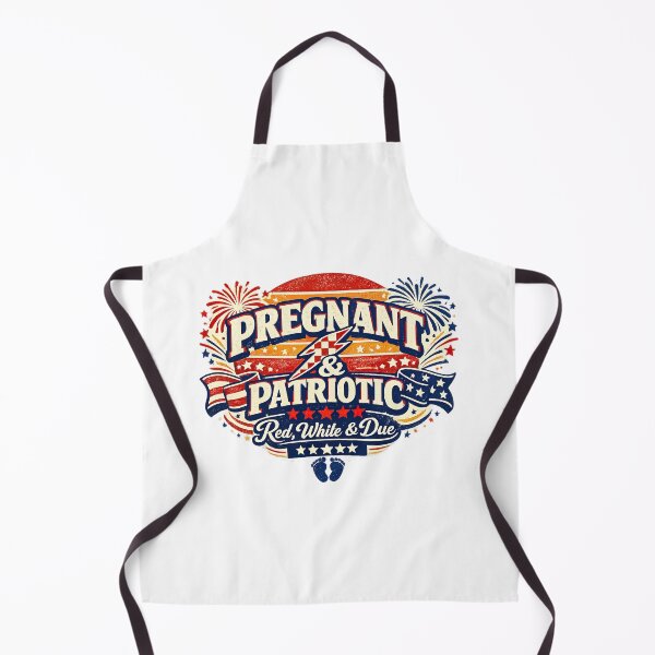 Item preview, Pregnancy 4th of July, Red White and Due, Retro Vintage Style designed and sold by graphic-genie.