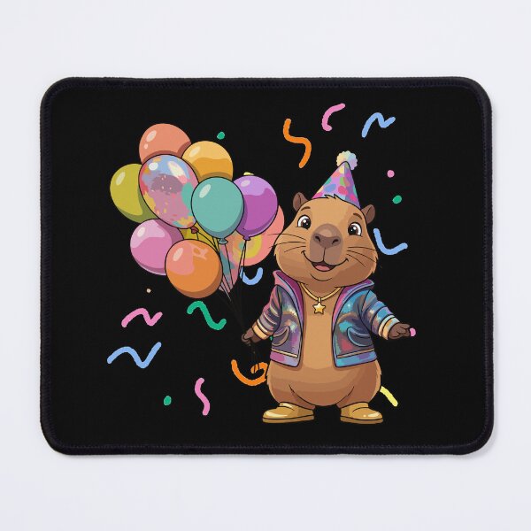 Item preview, Birthday Parade Leader Capybara – Cute Birthday Party designed and sold by jindezign.