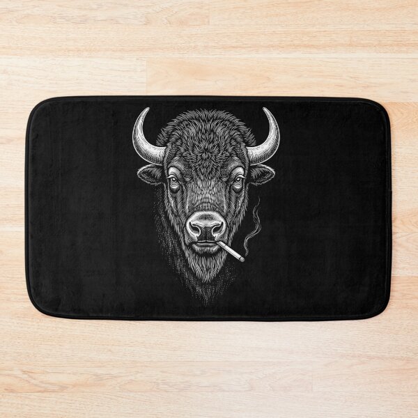 Item preview, Funny Buffalo Smoking Meme Animal Lover designed and sold by DoodleTortle.
