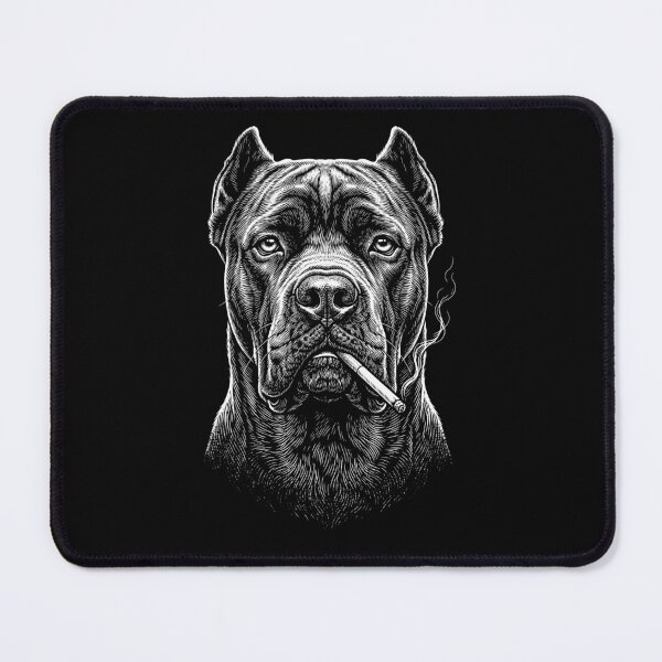 Item preview, Funny Cane Corso Smoking Meme Dog Owner designed and sold by DoodleTortle.