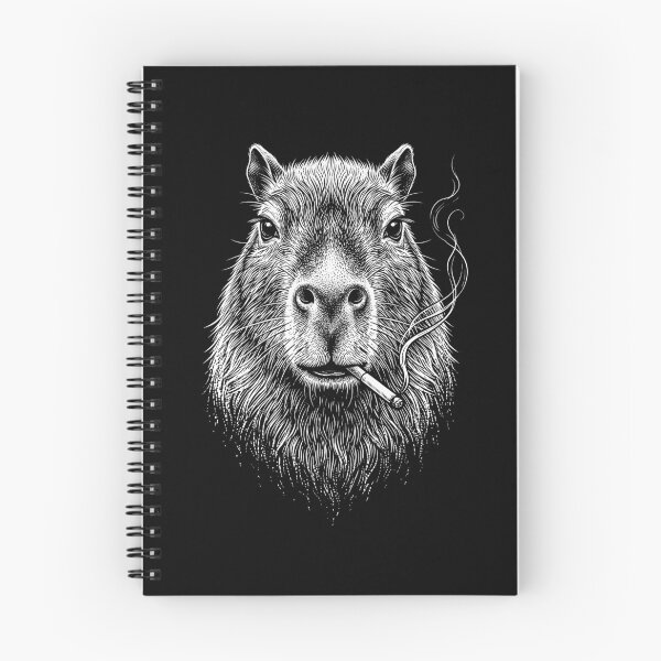 Item preview, Funny Capybara Smoking Meme Animal Lover designed and sold by DoodleTortle.