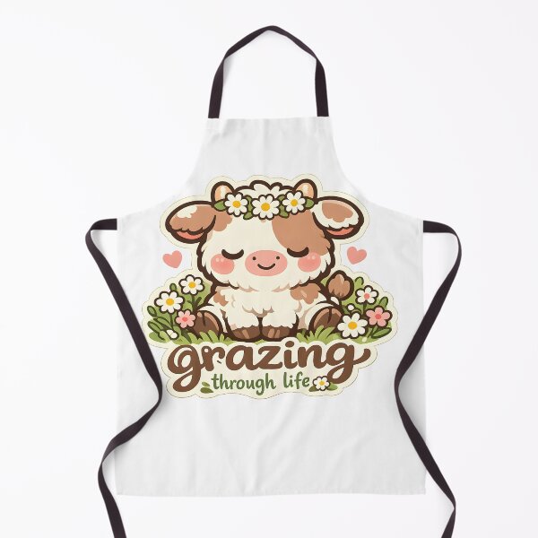 Item preview, Grazing Through Life Cute Cow Design designed and sold by Naviora.