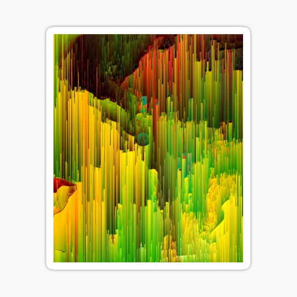 Item preview, Organic Geometry - Glitch Abstract Pixel Art designed and sold by Jennifer Walsh Design.