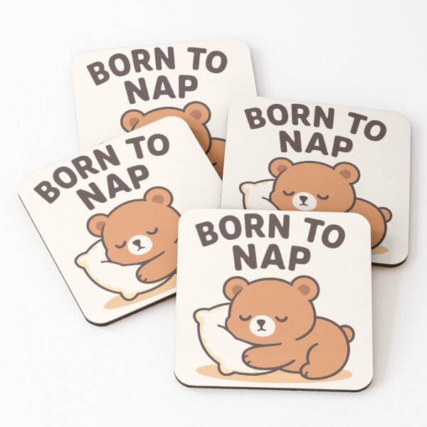 Item preview, Born to Nap | Chibi Sleep Bear – Nap Humor & Cozy Vibes designed and sold by Noxivora.