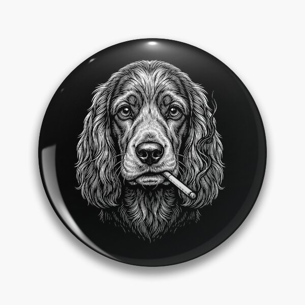 Item preview, Funny Cocker Spaniel Smoking Meme Dog Owner designed and sold by DoodleTortle.