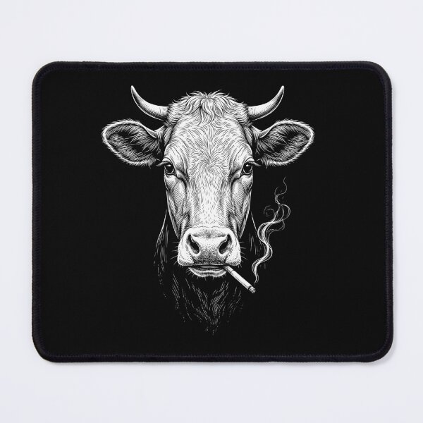 Item preview, Funny Cow Smoking Meme Animal Lover designed and sold by DoodleTortle.
