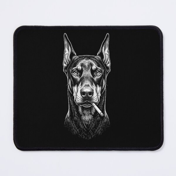 Item preview, Funny Doberman Pinscher Smoking Meme Dog Owner designed and sold by DoodleTortle.