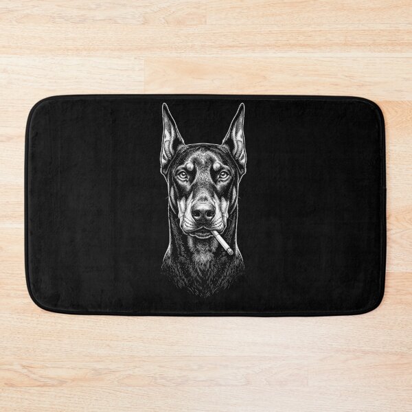 Item preview, Funny Doberman Pinscher Smoking Meme Dog Owner designed and sold by DoodleTortle.
