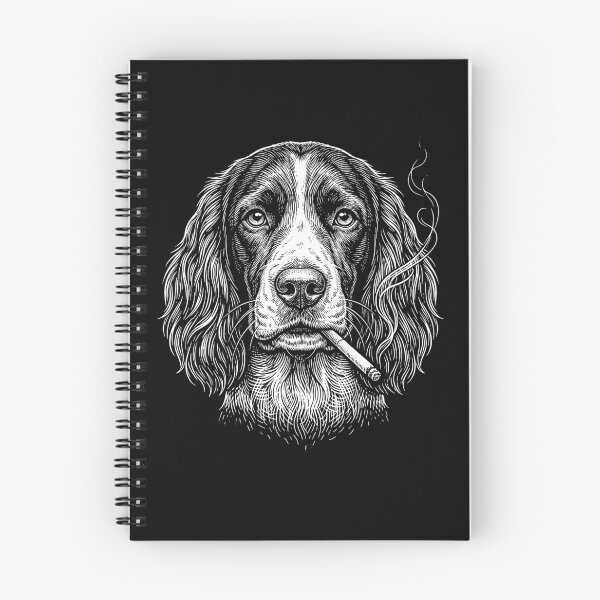 Item preview, Funny English Springer Spaniel Smoking Meme Dog Owner designed and sold by DoodleTortle.
