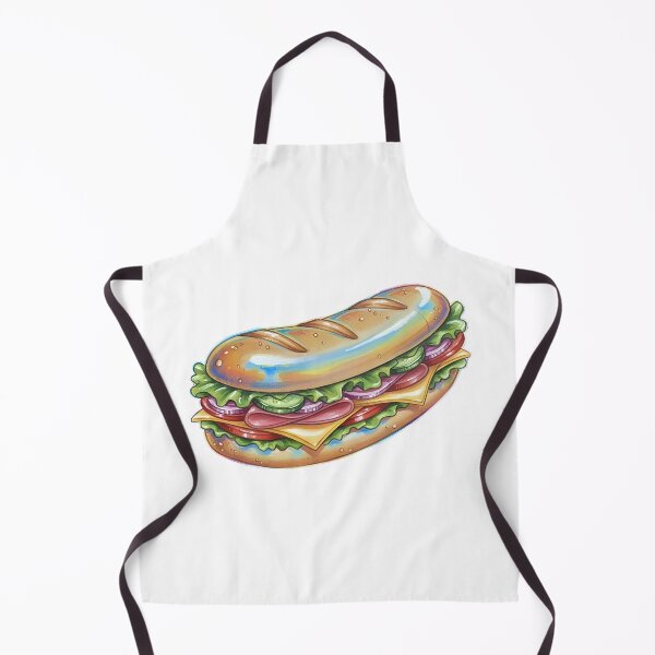 Item preview, Footlong Sub Sandwich Colorful Iridescent Art designed and sold by GymTanLaundry.