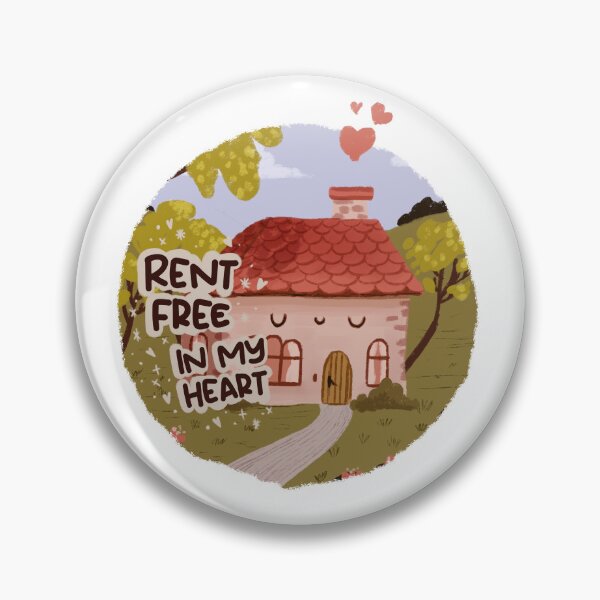 Item preview, Rent free in my heart designed and sold by Vuckovicdraws.