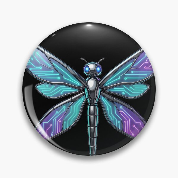 Item preview, Cyber-Dragonfly: Quantum Data Stream designed and sold by BGM by AI.