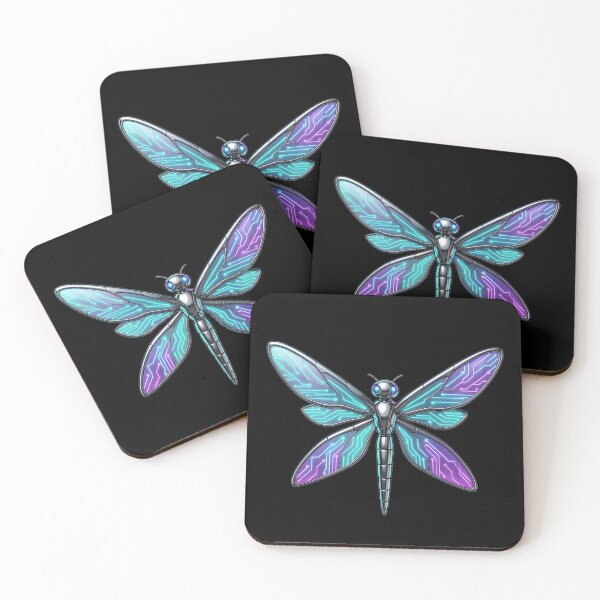 Item preview, Cyber-Dragonfly: Quantum Data Stream designed and sold by BGM by AI.