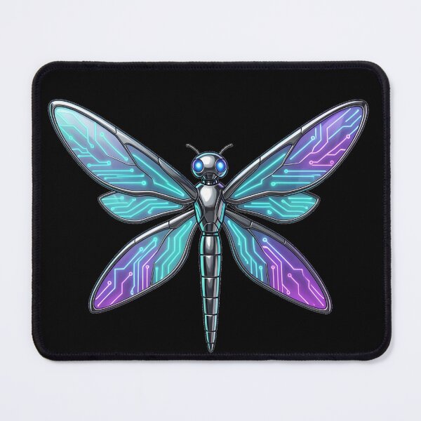 Item preview, Cyber-Dragonfly: Quantum Data Stream designed and sold by BGM by AI.