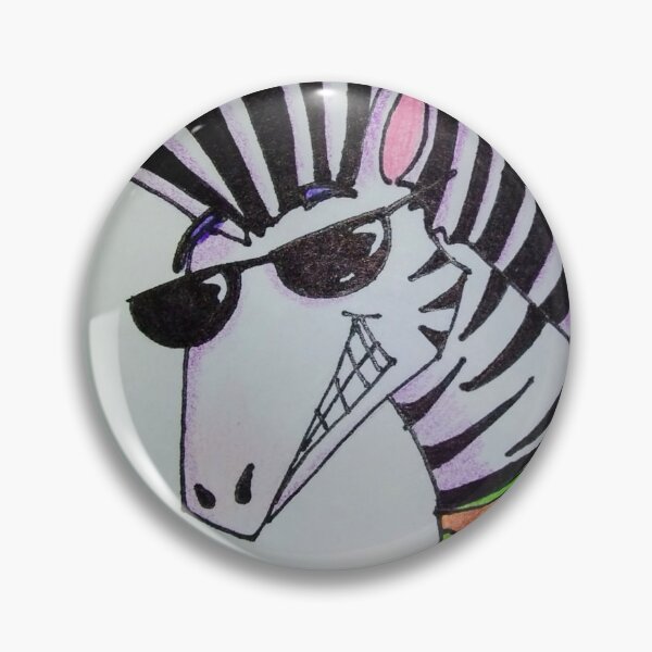 Item preview, Funky Zebra Cartoon  designed and sold by ThoughtandDrawn.
