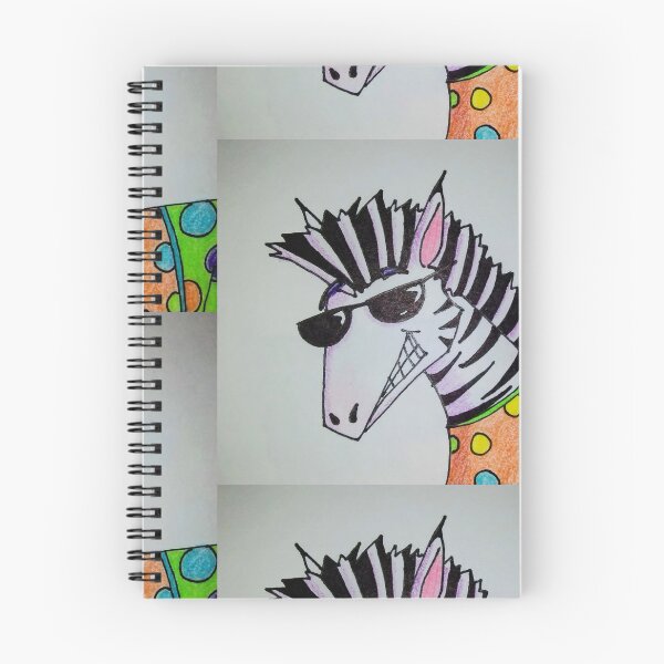 Item preview, Funky Zebra Cartoon  designed and sold by ThoughtandDrawn.