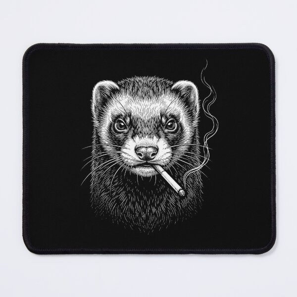 Item preview, Funny Ferret Smoking Meme Animal Lover designed and sold by DoodleTortle.