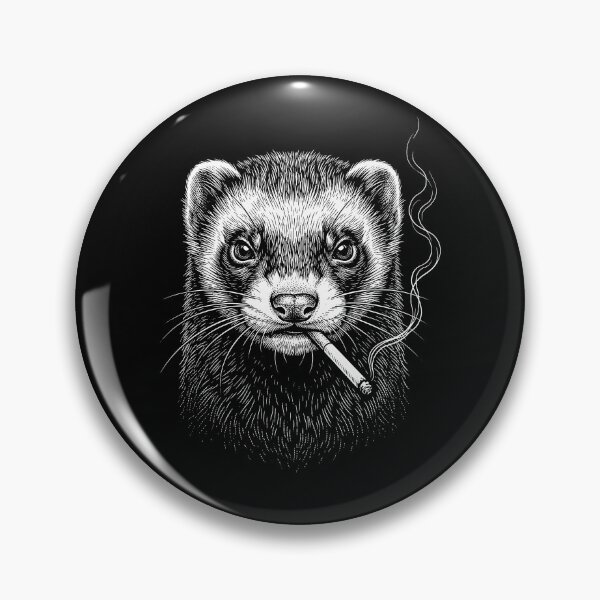 Item preview, Funny Ferret Smoking Meme Animal Lover designed and sold by DoodleTortle.