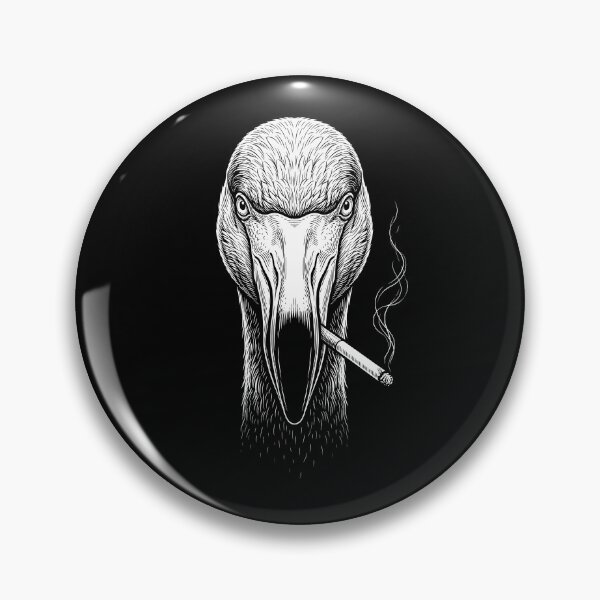 Item preview, Funny Flamingo Smoking Meme Animal Lover designed and sold by DoodleTortle.