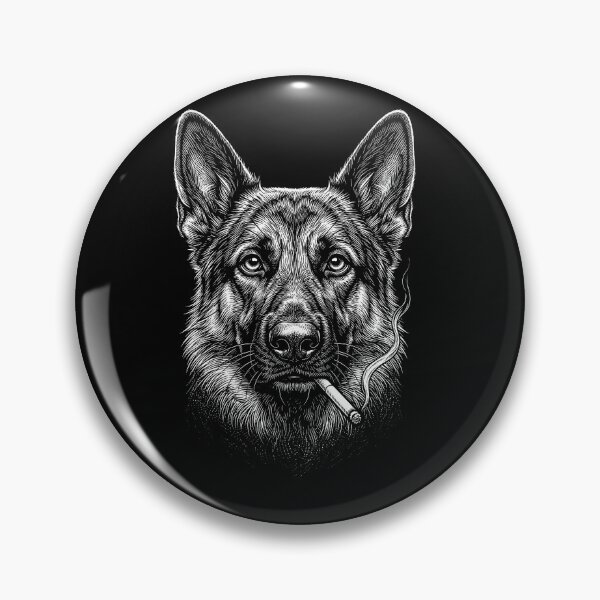 Item preview, Funny German Shepherd Smoking Meme Dog Owner designed and sold by DoodleTortle.
