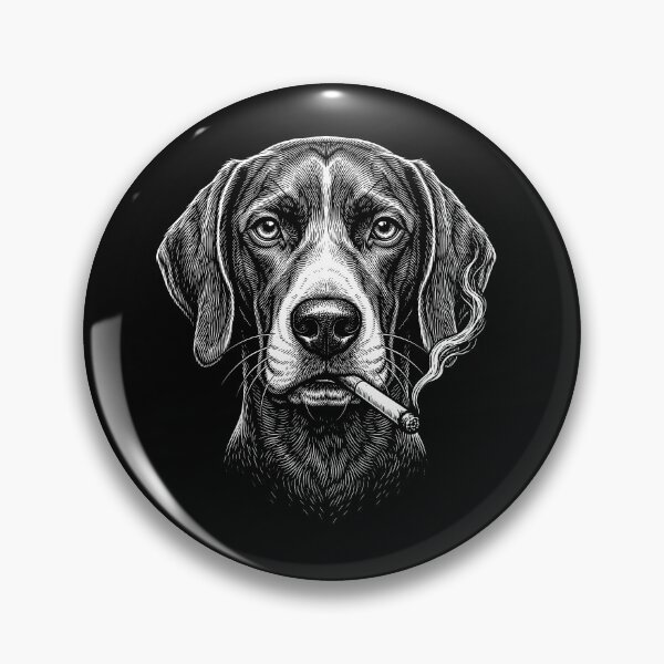 Item preview, Funny German Shorthaired Pointer Smoking Meme Dog Owner designed and sold by DoodleTortle.
