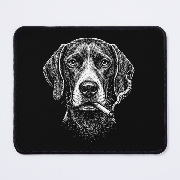 Item preview, Funny German Shorthaired Pointer Smoking Meme Dog Owner designed and sold by DoodleTortle.