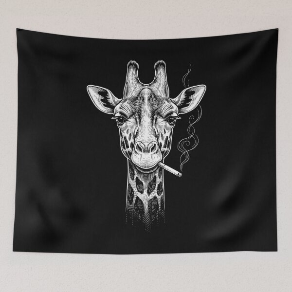 Item preview, Funny Giraffe Smoking Meme Animal Lover designed and sold by DoodleTortle.
