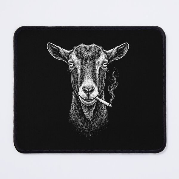 Item preview, Funny Goat Smoking Meme Animal Lover designed and sold by DoodleTortle.