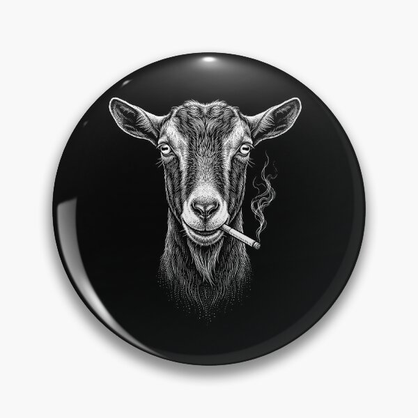 Item preview, Funny Goat Smoking Meme Animal Lover designed and sold by DoodleTortle.